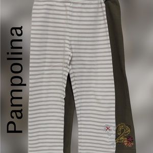 Pampolina‎ Girl's Leggings, Set of 2, Size 3T